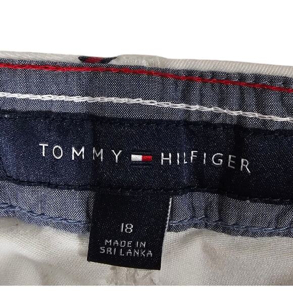 Tommy Hilfiger Logo Shorts White Size 18 - Picture 3 of 5